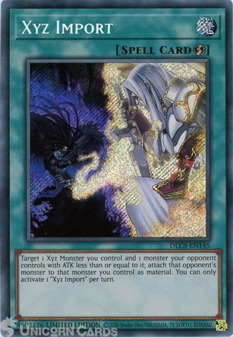 We did not find results for: DLCS-EN145 Xyz Import Secret Rare Limited Edition Mint YuGiOh Card:: Unicorn Cards - The UK's ...