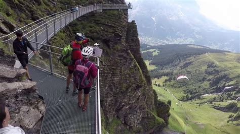 The cliff walk was first opened in september of 2015, and has become a magnet for visitors to the jungfrau region. "First Cliff Walk" - YouTube