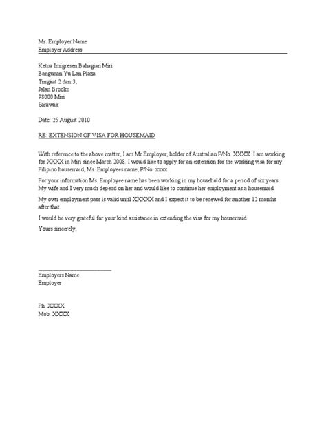 Sample Letter From Employer To Support Visa Application Drureport339