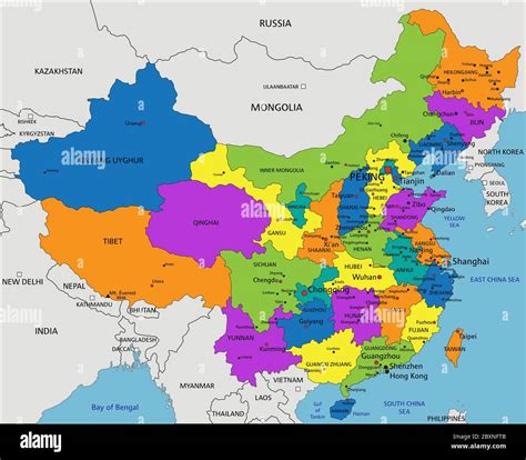 China Political Map Hi Res Stock Photography And Images Alamy