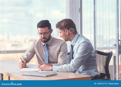 Business People Signing A Contract Stock Photo Image Of People Adult