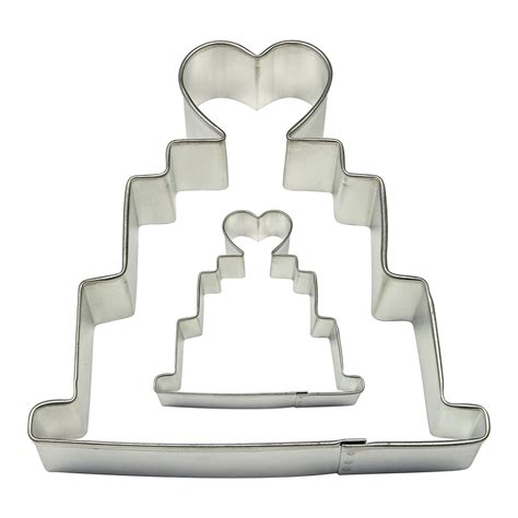 Wedding Cake And Cookie Cutter Set Cake Cutters And Decorating