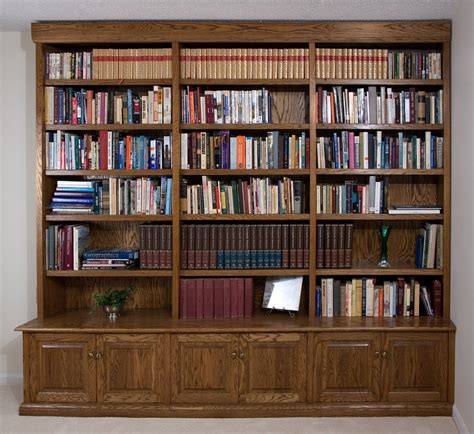 Hand Crafted Build In Oak Bookcase By Downing Fine