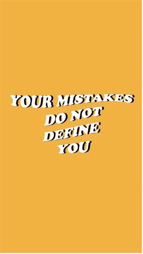 You Are Not Your Mistakes Simply Pao Quote Aesthetic Wallpaper