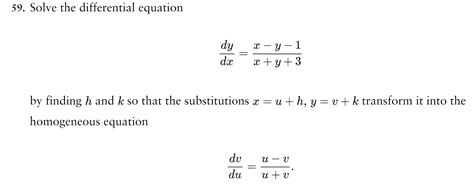 [solved] 59 solve the differential equation dy x y 1 dx xty 3 by course hero