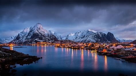 Hd Wallpaper The Magic Islands Of Lofoten Norway Europe Winter Morning