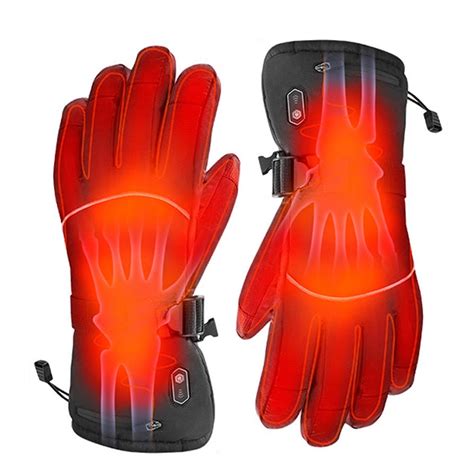 Akoyovwerve Heated Gloves Rechargeable Battery Windproof Winter Gloves