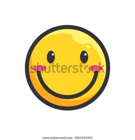 Big Smile Face Emoji Icon Stock Vector Royalty Free 1801422493