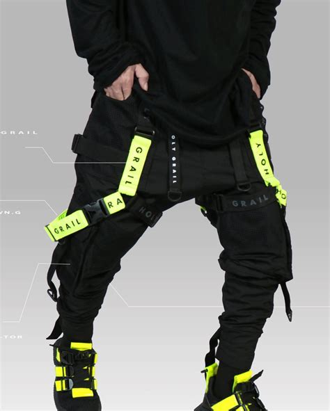 Pants Holygrail Official Tech Clothing Cyberpunk Clothes Mens