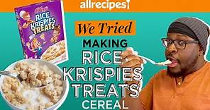 Homemade Made Rice Krispies Treats Cereal | We Tried It | Allrecipes.com
