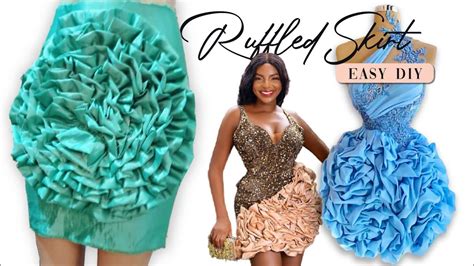 Pleated Ruffle Dress Tutorial Spiral Ruffle Diy Youtube