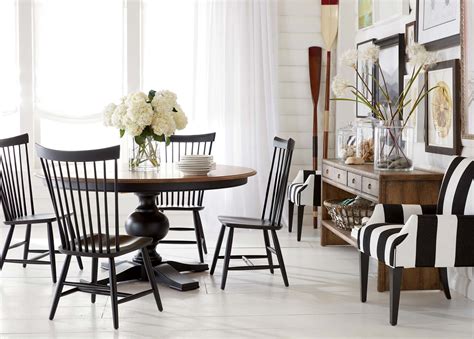 See how they put traditional and modern dining room sets together. Beachy Bistro Dining Room | Ethan Allen