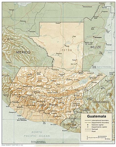 Carte Du Guatémala