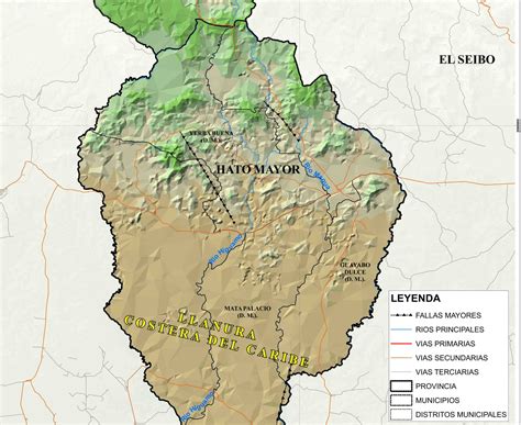 Mapa Geomorfológico Provincia Hato Mayor Infraestructura De Datos Espaciales De La República