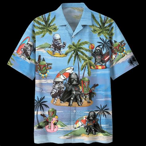 Darth Vader Boba Fett Stormtrooper Hawaiian Shirt Bbs Leesilk Shop