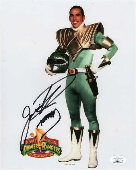 Jason David Frank Signed Green Ranger 8X10 Photo Power Rangers