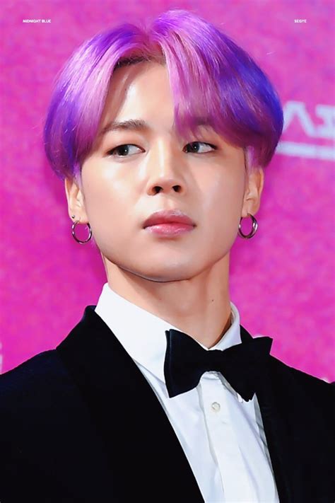Jimin ★ ° Bts ‬190115 Seoul Music Awards‪ ‬ 📸©️midnight Blue‪ Purple Hair‬ Jimin Hair