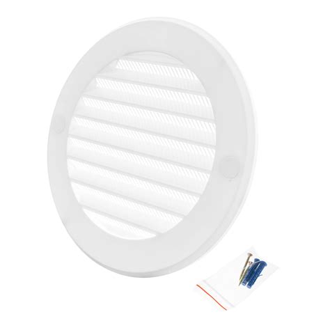 Buy Hvac Ov 6 Inch Round Air Vent Abs Louver Grille Cover White
