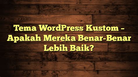Tema WordPress Kustom