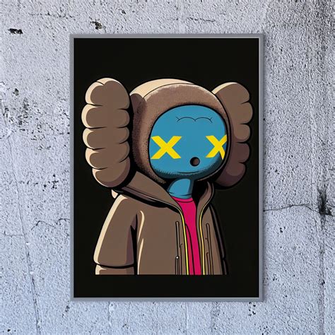 Kaws Pop Art Pop Art Digital Poster Instant Download Pop Etsy