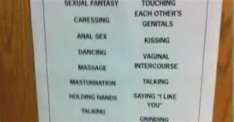 Explicit Sex Ed Poster Part Of Abstinence Curriculum World