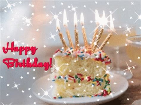 Animated Happy Birthday Slice Cake Gif Gifdb Com
