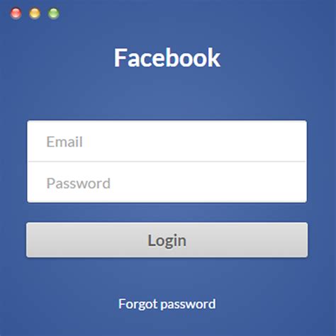How To Make Facebook Login Page In Html5 And Css3 In 2020 Full Source