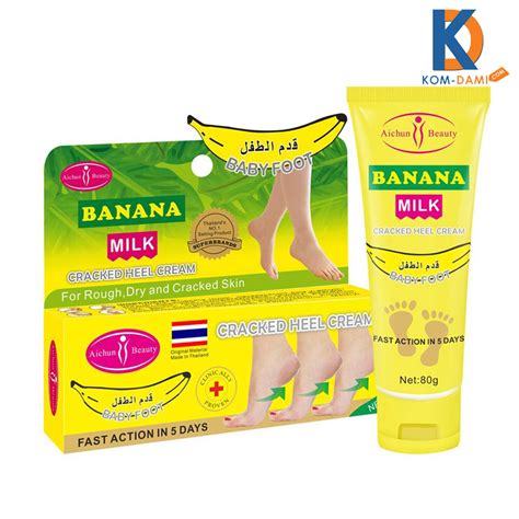 Banana Milk Cracked Heel Cream Balm Rich Moisturizing And Repair Foot Cream For Fast Relief Of