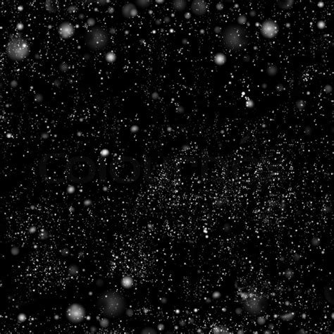 Dark Background With Falling Snow Effect Winter Night