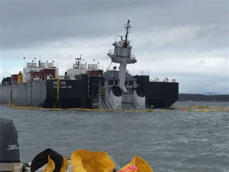 Kirby Tug Leaking Fuel After Running Aground In British Columbia Incident Photos