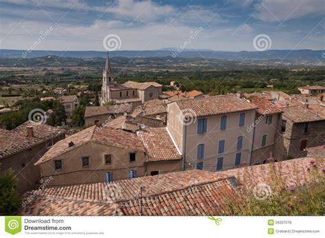 Village Of Bonnieux In The South Of France Stock Photo Image Of