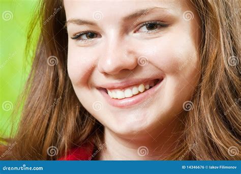 Female Smiling Face Stock Photo Image Of Nature Model 14346676