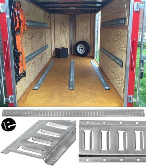 E Track Provides Tie Down Points For Securing Cargo In Your Trailer
