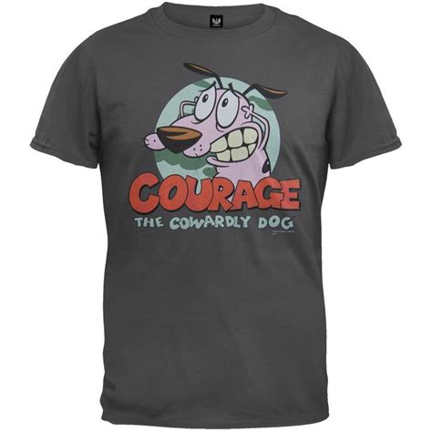 Courage The Cowardly Dog Nervous Logo T Shirt Tshirt Logo Shirts