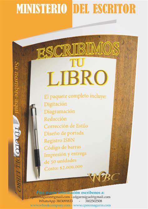 Escribir Libro Editorial Wbc Writers Book Company