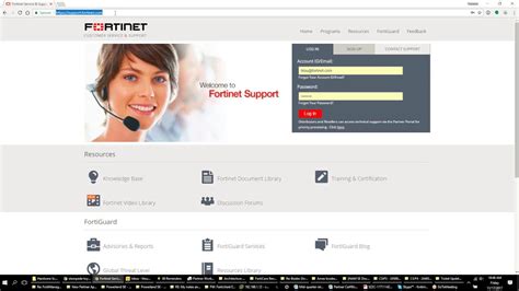 Navigating And Downloading Firmware On Fortinet Support Youtube