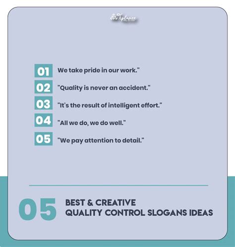 125 Creative Quality Control Slogans Taglines Example Ideas Tiplance