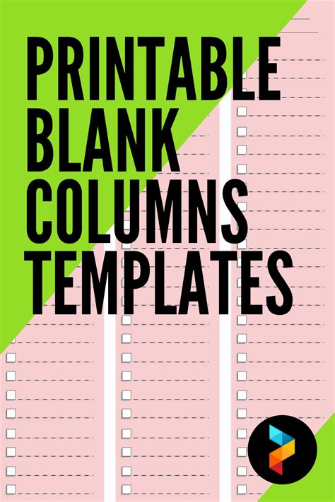10 Best Printable Blank Columns Templates Pdf For Free At Printablee