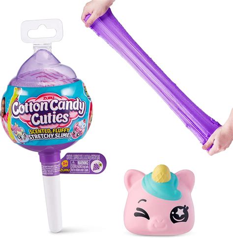 Zuru Oosh Slime Cotton Candy Cuties Pop With Cutie Surprise Stretchy