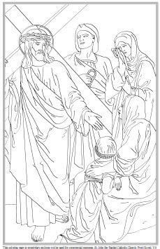 Feel free to print and color from the best 40+ jesus on the cross coloring pages printable at getcolorings.com. Printable Stations of the Cross for Children