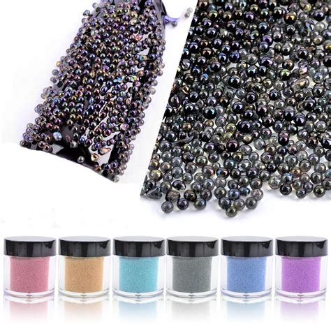 Color Caviar Beads Nail Art Decoration Mini Glitter Micro Pearl Mini