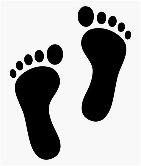 Footprints Svg Printable Baby Footprint Clipart Free Transparent