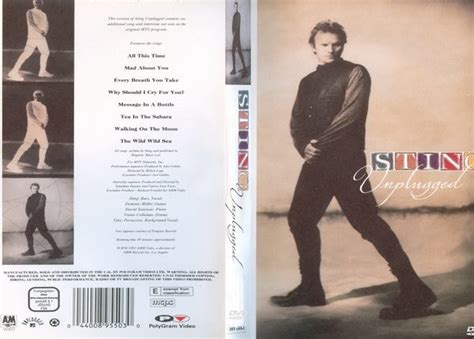 Sting 1991 03 05 Mtv Unplugged Dvd Rock Concert Dvds