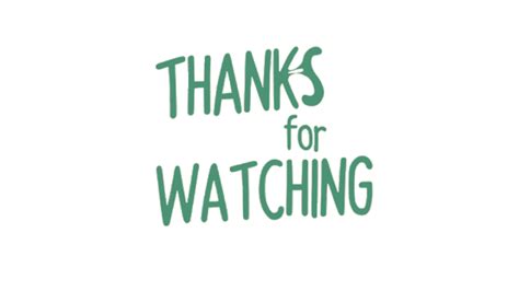 Thank You For Watching S