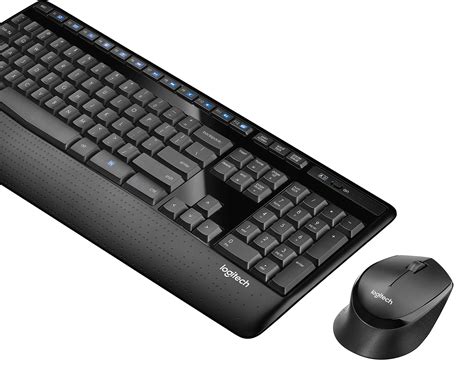 Logitech Mk345 Wireless Combo Full Sized Keyboard With Palm Rest And