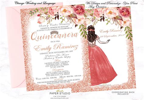 Quince Invite Templates We Offer A Wide Variety Of Announcements And Invitations Each