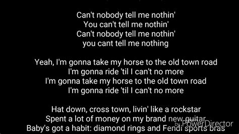 Lil Nas X Old Town Road Remix Lyrics Youtube