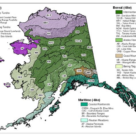 Alaska Land Status And Ownership Map Federal Lands Constitute The