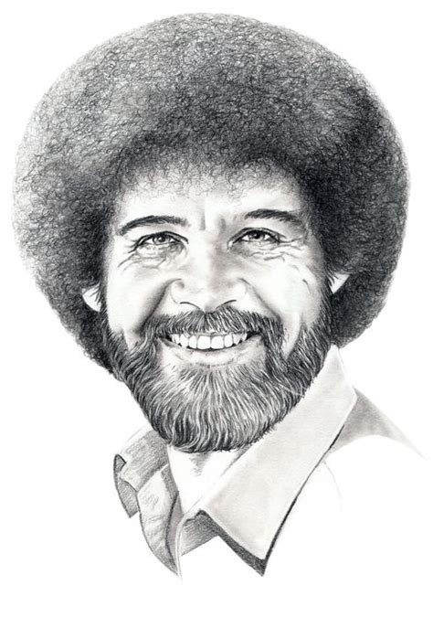 Bob Ross Painting Portrait At Explore Collection