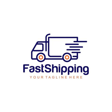 Premium Vector Fast Shipping Logo